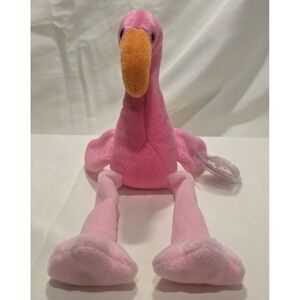 Ty Beanie Babies Pinky Flamingo Plush Toy Stuffed Animal 1995 Original Baby